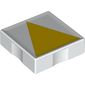 Duplo Tile 2 x 2 with Shape Yellow Isosceles Triangle Print