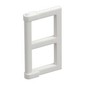 Window 1 x 2 x 3 Pane with Thick Corner Tabs