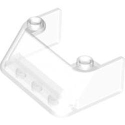 LEGO part 2437 Windscreen 3 x 4 x 1 1/3 with 2 Studs on Top in Transparent/ Trans-Clear