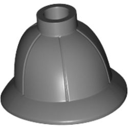 LEGO part 30172 Hat / Pith Helmet in Dark Stone Grey / Dark Bluish Gray