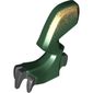 Creature Body Part, Dragon Leg, Left with Black Claws and Metallic Gold Hip Print
