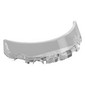 Windscreen 3 x 6 x 1 Curved with 2 Circular Stud Holders in Bottom