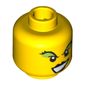 Minifig Head Agents Claw-Dette / Witch, Female, Black Lips, Green Eye Shadow Print [Blocked Open Stud]