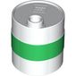 Duplo Container Oil Drum 2 x 2 x 2 with Green Band Print