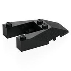 LEGO part  FRONT 4X6X1 in Black