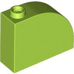 LEGO part 10033243 BOW BRICK 1X3X2 in Bright Yellowish Green/ Lime