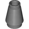 Dark Bluish Gray Cone 1 x 1 [Top Groove]