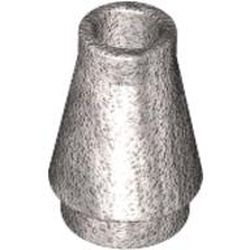 LEGO part  ROCKET POINT 1X1, NO 1000 in Cool Silver Drum Lacquered / Metallic Silver