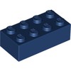 Dark Blue Brick 2 x 4