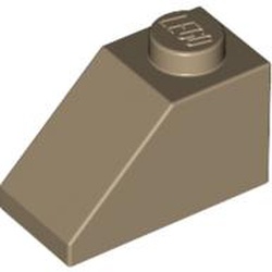 Slope 45° 2 x 1 with Bottom Pin