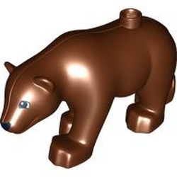 Duplo Animal Bear Adult New Style, Squared Eyes Print