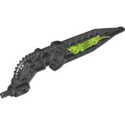 Large Figure Wing, Angled with Hose and Lime Center (Tuma)