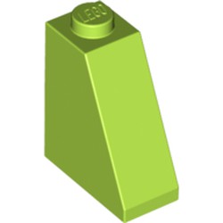 LEGO part 60481 ROOF TILE 2X1X2 in Bright Yellowish Green/ Lime