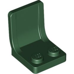 LEGO part SEAT 2X2X2 in Earth Green/ Dark Green