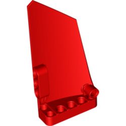 LEGO part  LEFT PANEL 5X11 in Bright Red/ Red
