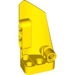 LEGO part 64683 LEFT PANEL 3X7 in Bright Yellow/ Yellow