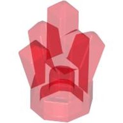 LEGO part 10028623 ROCK CRYSTAL, TRANSPARENT in Transparent Red/ Trans-Red