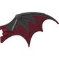 Creature Body Part, Dragon Wing 19 x 11 with Marbled Black Pattern