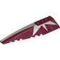 Wedge Curved 12 x 3 Left with White Stripe and Starburst Print