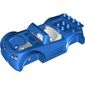 Duplo Toolo Car Chassis Assembly with Blue Body and White Interior