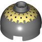 Brick Round 2 x 2 Dome Top, Hollow Stud with Black Spots on Yellow Print (Buzz Droid)