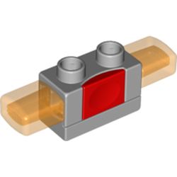 Duplo Siren with Light, 1 x 2 Base with Red Button