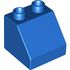 6474 DUPLO ROOF TILE 2X2X1 1/2 in Bright Blue/ Blue