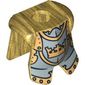 Minifig Neckwear Armor Breastplate with Leg Protection, Fantasy Era Gold Knight Print