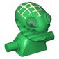 Minifig Head Special, Frenzy with Lime Eyes and Open Jagged Mouth, Torso Extension with Handles