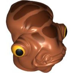 Minifig Head Special, Mon Calamari with Large Brown Spots Print