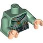 Torso Robe, Camouflage with Weapon Belt Print, Sand Green Arms, Light Nougat Hands