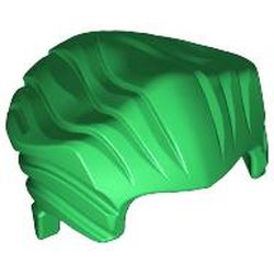 LEGO part MINI WIG, NO. 2 in Dark Green/ Green