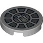 Tile Round 2 x 2 with SW Radial Machinery Print