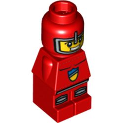 Microfig Lava Dragon Knight Red