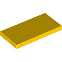 LEGO part 87079 FLAT TILE 2X4 in Bright Yellow/ Yellow