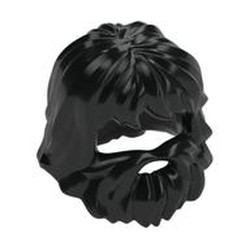 Hair with Beard and Mouth Hole