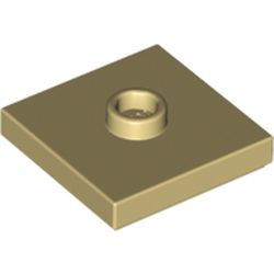 Plate Special 2 x 2 with Groove and Center Stud (Jumper)