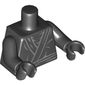 Torso Layered Robe with Belt Print, Black Arms and Hands