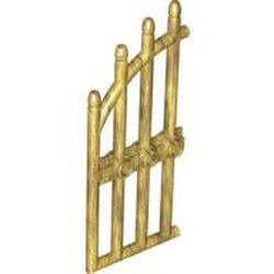 LEGO part  LATTICE LID 4X7 2/3 in Warm Gold/ Pearl Gold