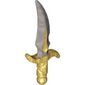 Weapon Dagger with Pearl Light Gray Blade