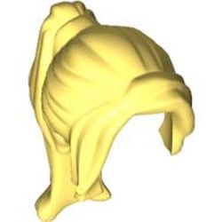 LEGO part WIG W/LONG PONYTAIL in Cool Yellow/ Bright Light Yellow