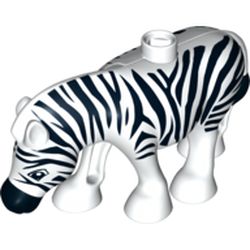 LEGO PART 88693 Duplo Animal Zebra, Smooth Mane | Rebrickable 