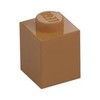Medium Nougat Brick 1 x 1