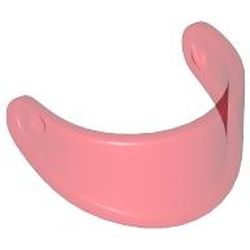 LEGO part  MINI VISOR 2 in Transparent Red/ Trans-Red