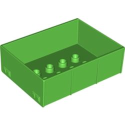 Duplo Trailer Bed with 2 x 4 Studs and Four Sides