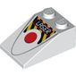 Slope 33° 3 x 2 with Red Circle, Danger Stripes and 'LASER' Print