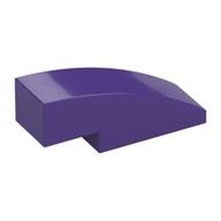 LEGO part  BRICK W/BOW 1/3 in Medium Lilac/ Dark Purple