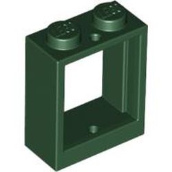 LEGO part FRAME 1X2X2 in Earth Green/ Dark Green