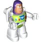 Duplo Figure with White Legs and Lime Space Suit, Nougat Face Print (Buzz Lightyear)