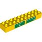 Duplo Brick 2 x 10 with 'Truckville' and 'Radiator Springs' Print